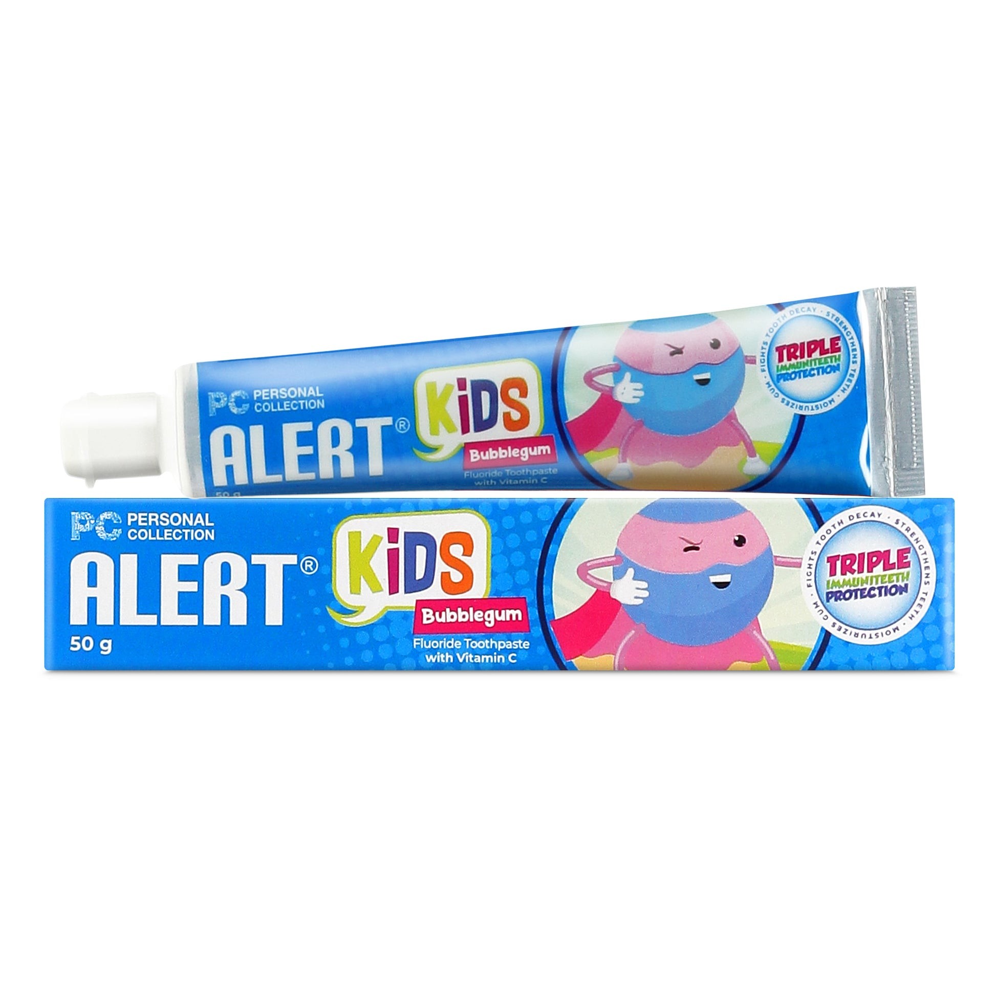 Alert Kids Bubblegum with Vitamin C Fluoride Toothpaste 50g