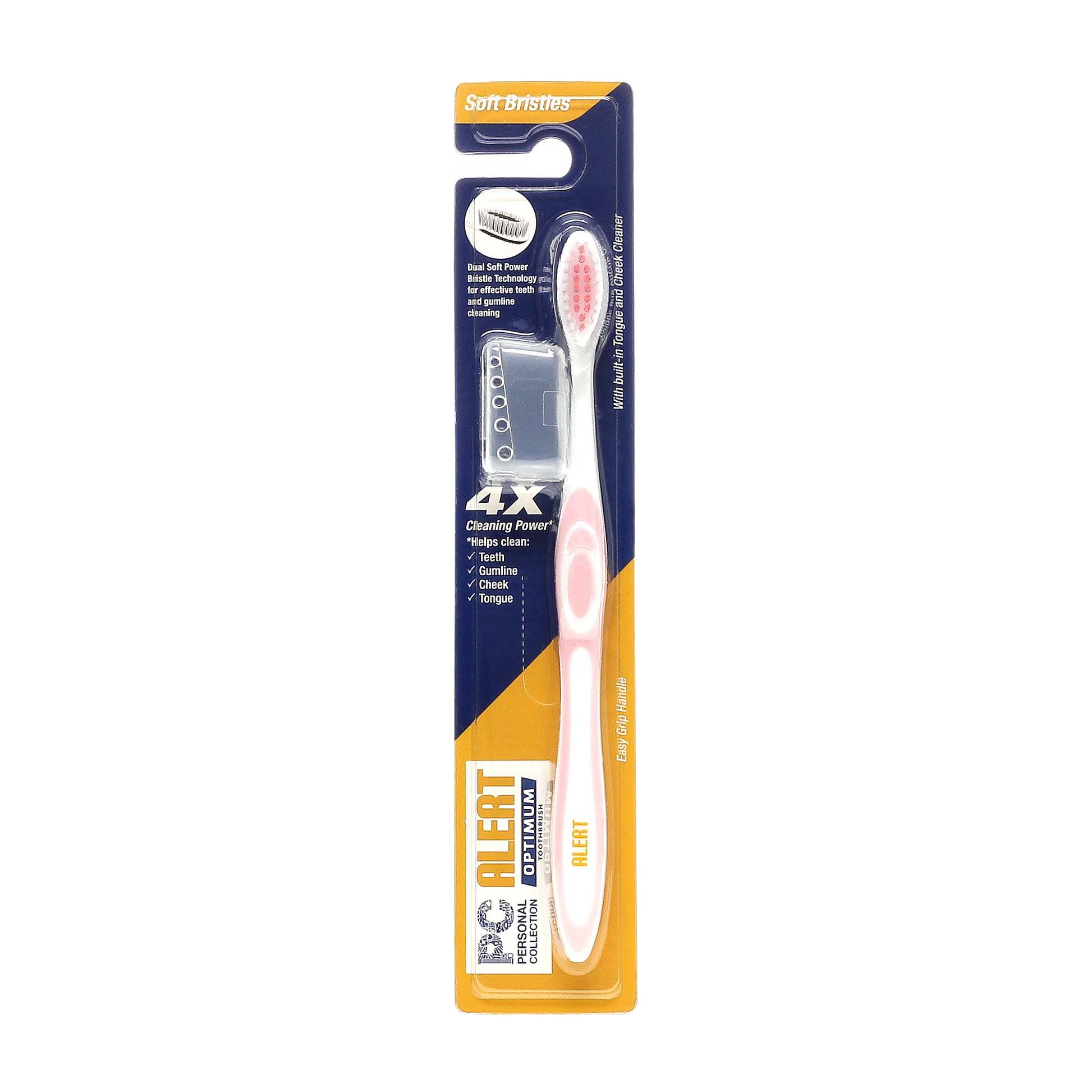 Alert Optimum Toothbrush Pink