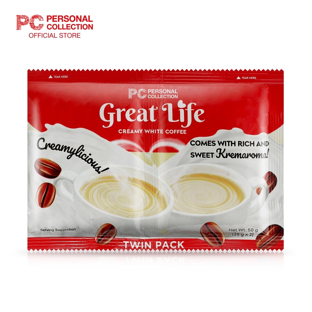 Great Life Instant Coffee Creamy White (Twin Pack) 10s