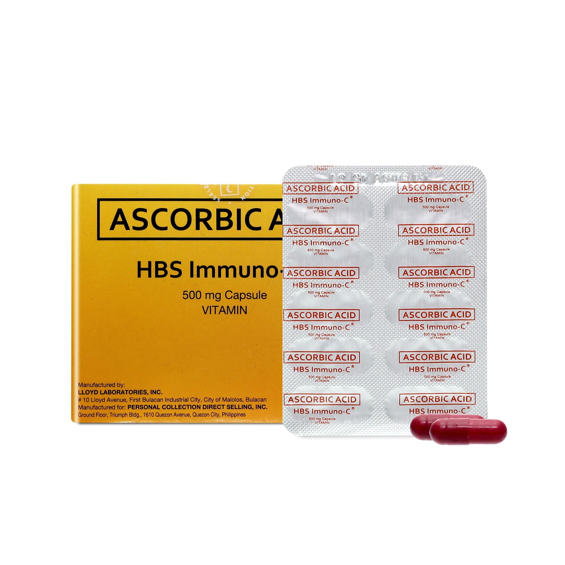 HBS Immuno-C 500mg per capsule (60 capsules)